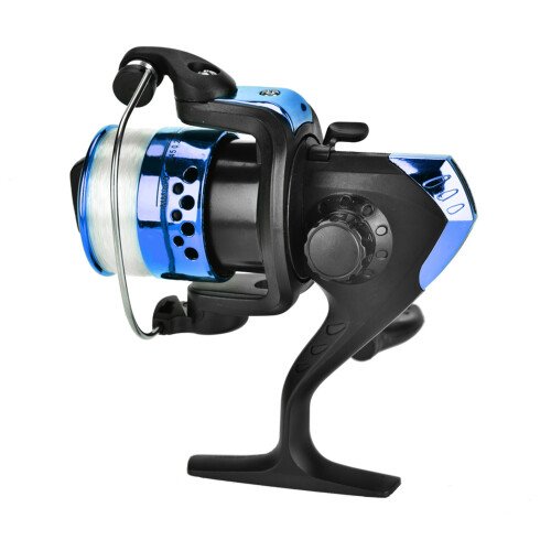 Leichtes blauer Kunststoff-Spin-Bachforellenrolle, 3 Lager, 11,5 cm 2