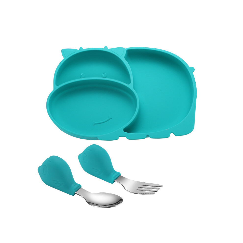 Creative Design Suction Plates For Baby, Food Grade Silicon Divided Toddler Plate With Ergonomically Designed Suction Base For 12-36 Months Olds, Supe