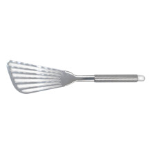 Espátula de aço inoxidável para peixe, utensílio antiaderente para grelhar, acessório de cozinha ergonômico, espátula multiuso, espátula