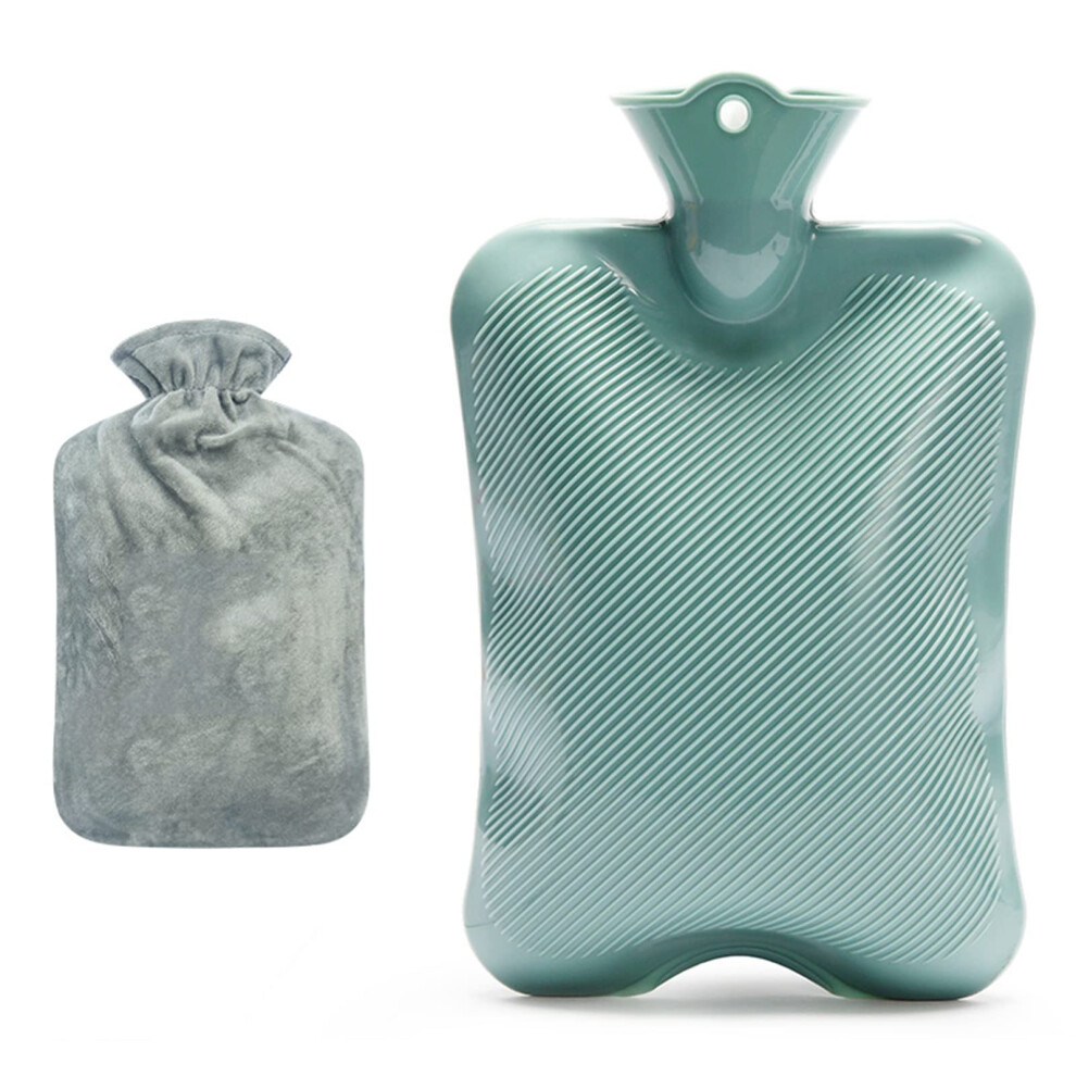 Green Hand Warmer Bag Largecapacity Pvc Thickened Hot Water Bag With Explosionproof Water Port, For Hot Compress,