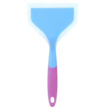 Espátula resistente ao calor para frigideira de carne, utensílio de cozinha de silicone atóxico com cabo ergonômico, espátula larga e flexível