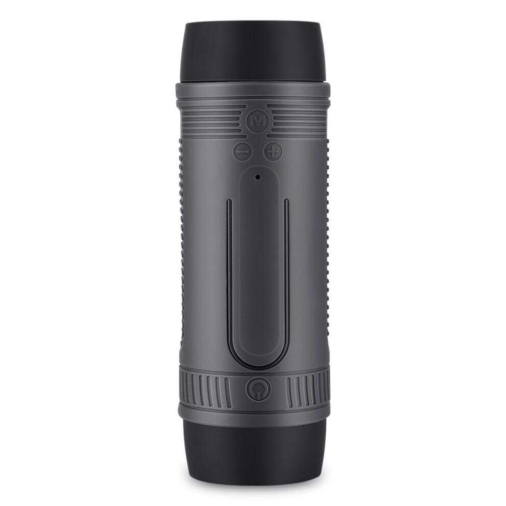 Waterproof Bluetooth Bicycle Speaker 4000Mah Power Bank Flashlight Gray 3191362837193