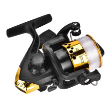 Leichter Kunststoff-Kurbelrollenangeltackle 11,5 cm, 3 Lager, Gelb