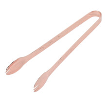 Pinça para servir gelo, confortável de segurar, com borda ondulada para manusear cubos de gelo, ideal para restaurantes, bares e uso doméstico.
