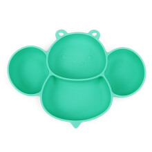 Piatti avventurosi per bambini, piatti con ventosa in silicone alimentare per bambini piccoli, resistenti alle temperature, adatti al microonde,