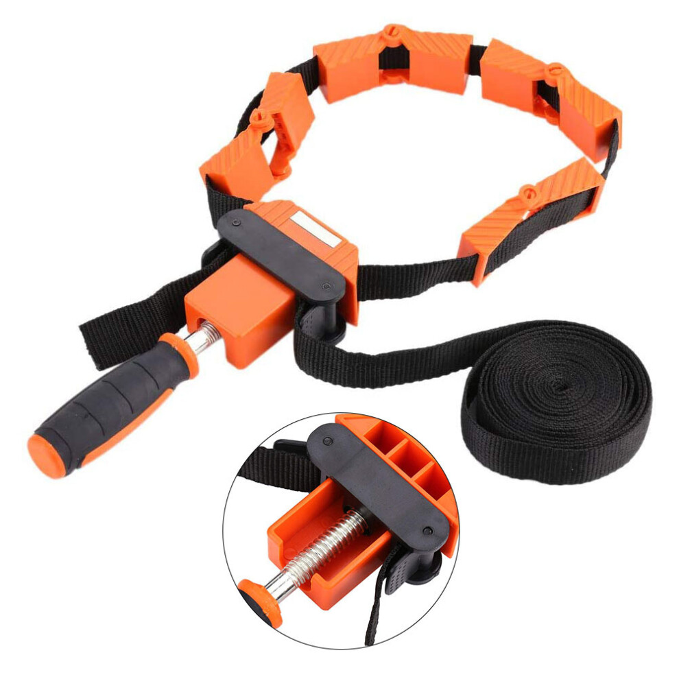 Multi-Function Nylon Binding Belt Clamp Frame 4M Orange Woodworking Tool 9441362837308