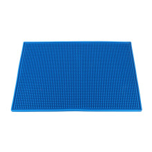 Tapis anti-déversement bleu grand format en PVC alimentaire, polyvalent, antidérapant, résistant à la chaleur et idéal pour les comptoirs de