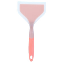 Espátula de silicone para panquecas, ideal para cozinha doméstica. Resistente ao calor, possui superfície antiaderente fácil de limpar e é um
