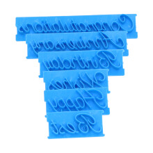 Gjør-det-selv-håndskriftstempel, unikt mønsterdesign for profesjonell baking, 3D-design-kjeksestempel, fondant-embosser med matvaregodkjent plate