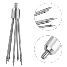 8mm Screw Head Stainless Steel Fish Harpoon for Fishing Tackle and Spear Fork
