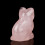Rosaquarzschnitte Katze Dekor Kristallheilstein 5cm 4
