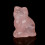 Rosaquarzschnitte Katze Dekor Kristallheilstein 5cm 3