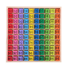 Bildungs-Holz 10x10 Multiplikationstabelle Kinderbausteine Spielzeug, Umweltfreundlich