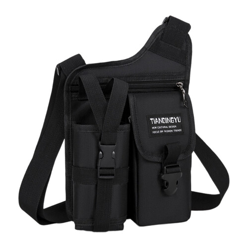 Functional Crossbody Purse Wear Resistant Quick Access-Black