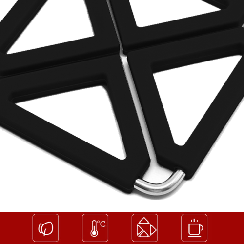 Πατάκι σιλικόνης Trivet, πολυλειτουργική χρήση, πτυσσόμενο σχέδιο, αντιολισθητική 2