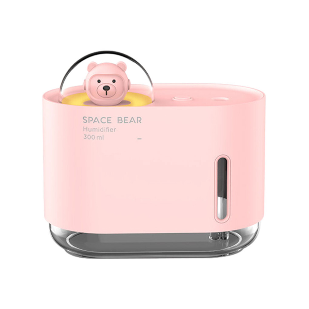 (Pink) Mini Bear Air Humidifier Night Mist Diffuser Aroma USB for Bedroom-image-OPC-PN5G79D-NEW