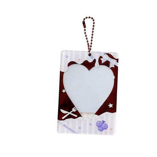 Mini porte-cartes thème chocolat, mignon, pour-Raisins violets