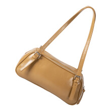 Sac à bandoulière élégant en cuir PU, sac à main luxueux-abricot