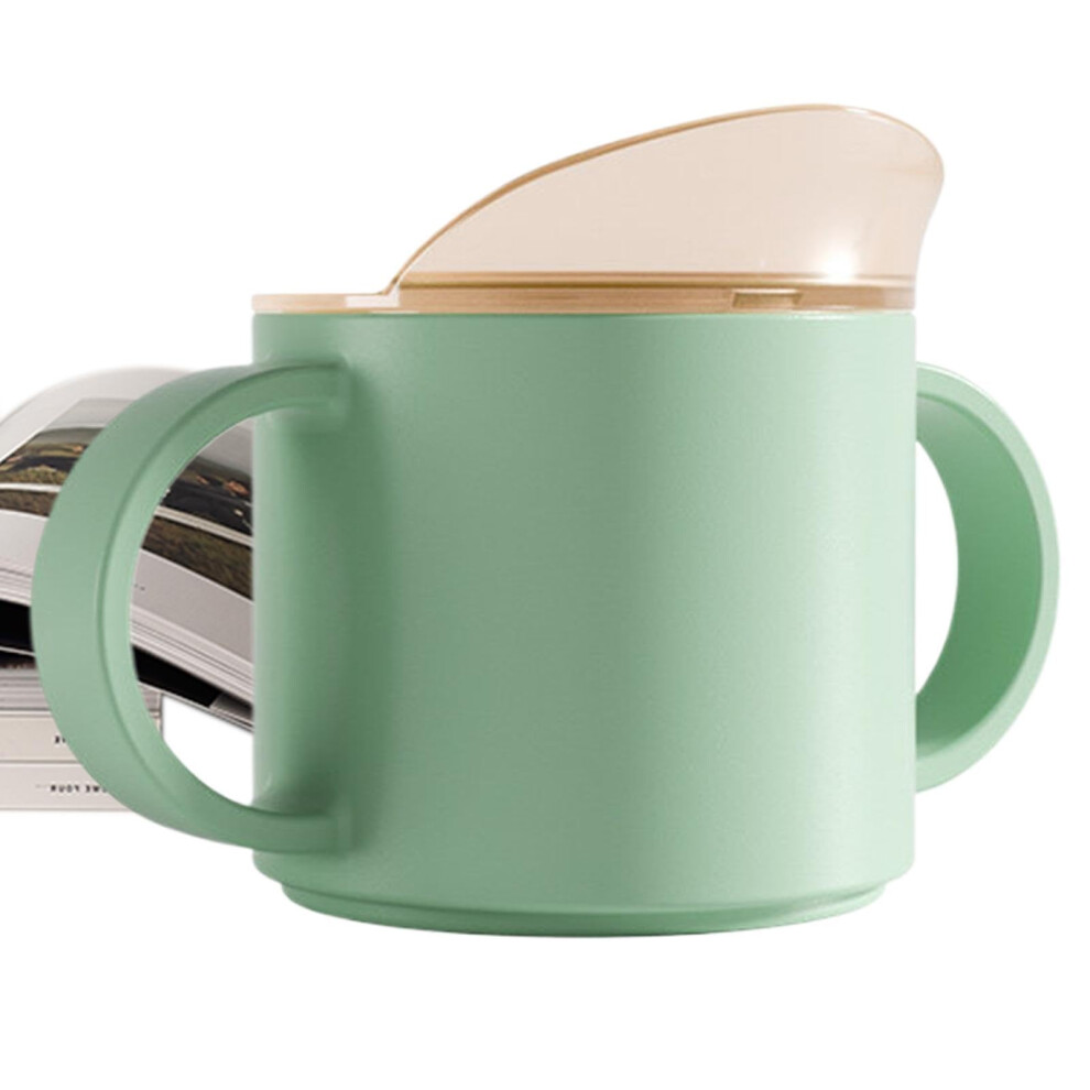 Transition Sippy Cup 150Ml With Handles Slanting Spout Spillproof Toddler Training Cup Leakproof Learning Green