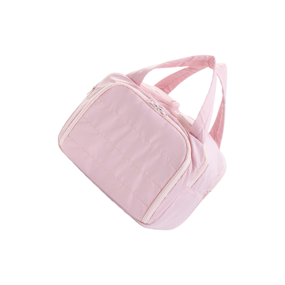 Pink Travel Toiletry Bag,Makeup Cosmetic Bag With Handle Travel