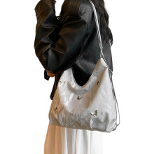 Large Capacity Daypacks With Pockets-No pendant silver