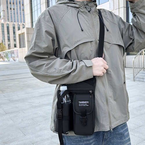 Travel Shoulder Bag Practical Fabric Ergonomic Carrying-Black 1