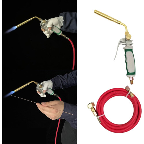 Hand Torch Map Torch Double Open Hose Welding Tool With 1.6m Rubber Hose 1