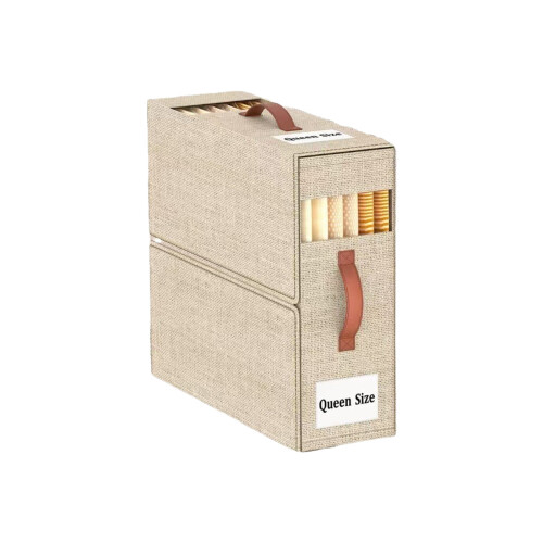 （1 Pcak）Sheet Organizers and Storage with Handles –-White M