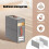 （1 Pcak）Sheet Organizers and Storage with Handles –-White M 7