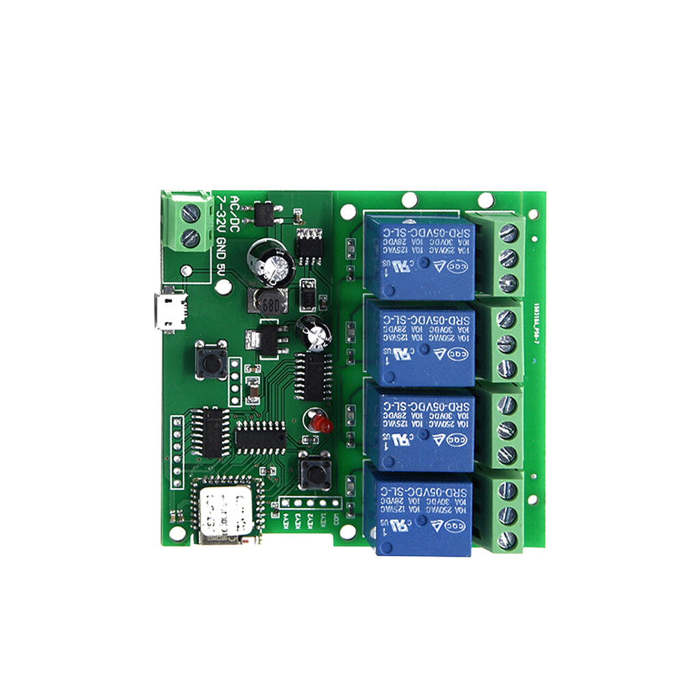Universal 4Ch Wifi Switch 5V-32V With Timer And Alexa Voice Control 7901362839105