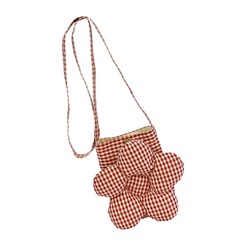 Friendly Canvas Shoulder Bag with Adjustable Strap Sweet-Red