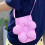 Friendly Canvas Shoulder Bag with Adjustable Strap Sweet-Red 7