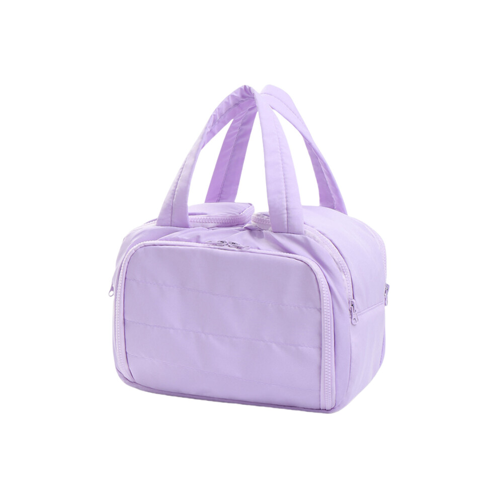 Lavender Makeup Bag,Portable Travel Makeup Bag Organizer With