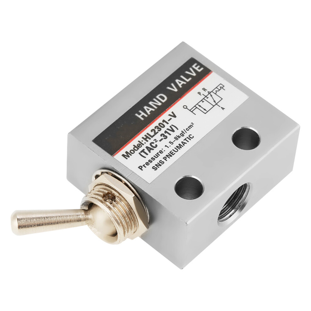 Hl2301 3-Position 2 Port Pneumatic Mechanical Valve For Machinery Control 4981362840151