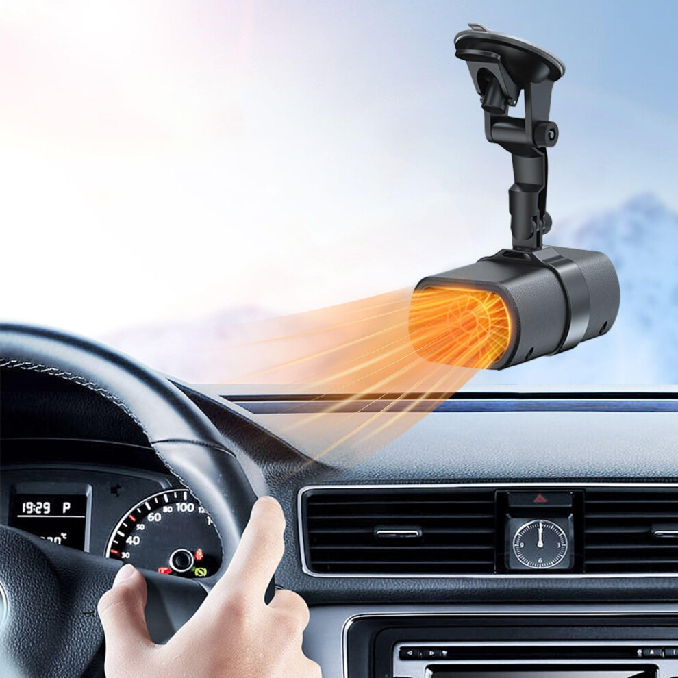 12 Volt Heater Vehicle Defroster With Fan 2In1 Portable Car Heater Suction Holder For Truck And Rv Window 9105992210510