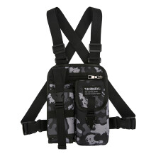 Brusttasche, Laufwestentasche mit Wasserflaschenhalter,-Tarnung