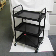 3-Tier Folding Utility Trolley 150LB (Tool Cart)