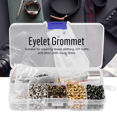 Eyelet Grommet Washers 3mm with 3 Handwork Tools Set Durable Metal 420pcs 2