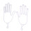 2 Stück Golfhandschuhe Keeper Support ABS Weiß Hellrosa 23x10,5cm 2