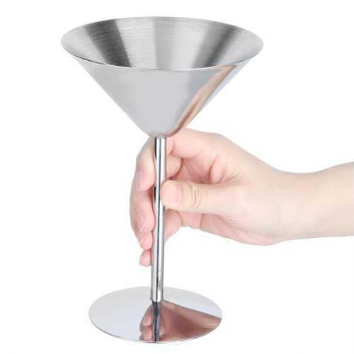 Συλλογή Ποτηρίων Martini, Αθραύστατα Ποτήρια Κοκτέιλ από Ανοξείδωτο Ατσάλι, 2