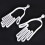 Multipurpose Golf Gloves Keeper Stretcher Accessory 2Pcs White 7