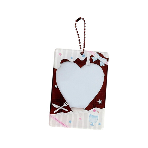 Mini Chocolate Dessert Style Card Case Practical-White soda
