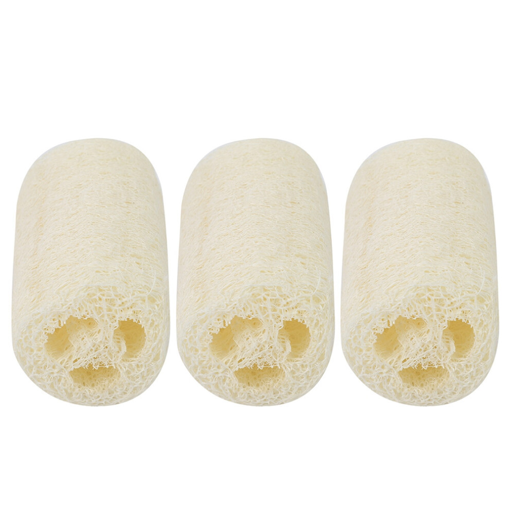 Organic Body Scrubbers, Durable & Versatile Loofah For Natural Loofah Exfoliating Sponge And Kitchen Cleaning (3Pcs)
