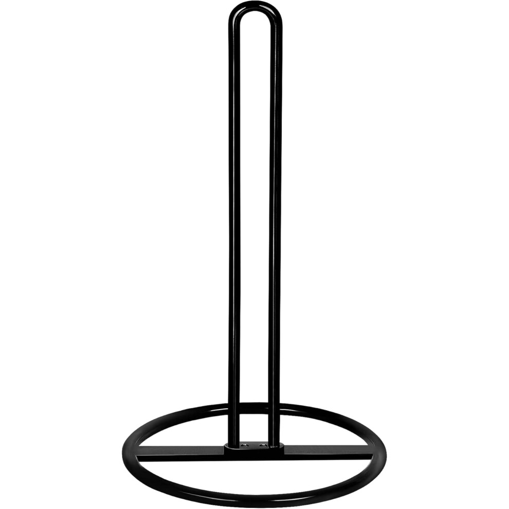 Stylish & Elegant Design Paper Towel Holder/Stand Dispenser, Easy Installation for Kitchen Countertop, Durable Anti-Rust Coating Black-image-OPC-PN5GRN6-NEW