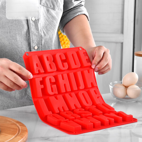 Καλούπια ψησίματος και χειροτεχνίας DIY, Καλούπια σοκολάτας με γράμματα και 1