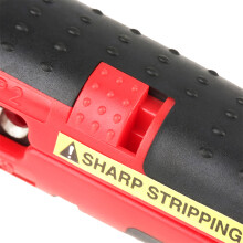 Multifunktions-Schneiderwerkzeug für Elektrokabel, SK5-Stahl, 12,5 cm, Rot/Schwarz