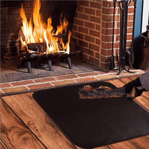Outdoor Fire Pit Mat Deck Patio Fireproof Pad Burning Mats Safety 2
