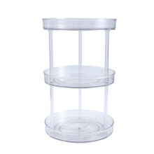 Design transparent, rotativ la 360 de grade, cadou ideal, organizator de dulap transparent multifuncțional pentru bucătărie, baie, cameră de
