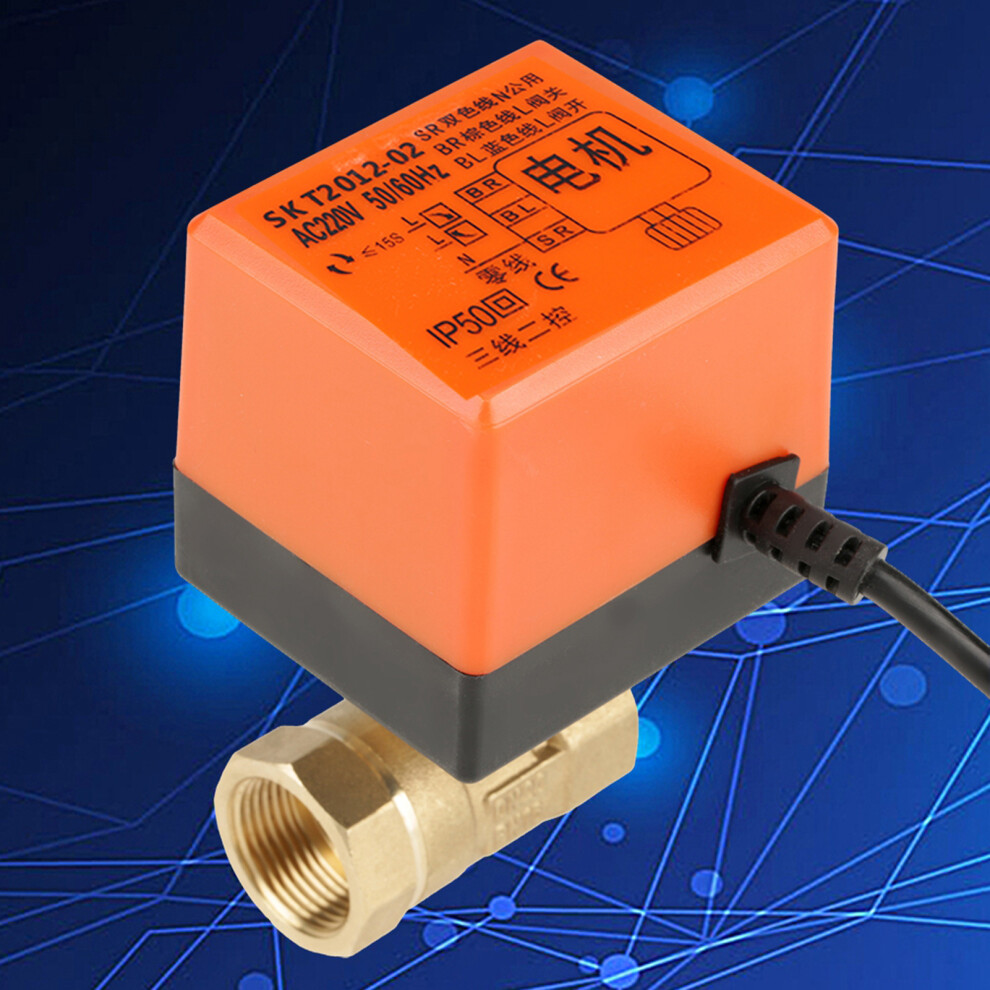 Reliable Dn20 G3/4" Brass Motorized Valve For Air Conditioning Systems 6901362842984