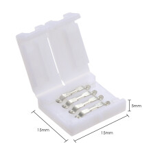 10 Pack RGB LED Strip Connectors 4 Pins Quick Splitter White for DIY Projects